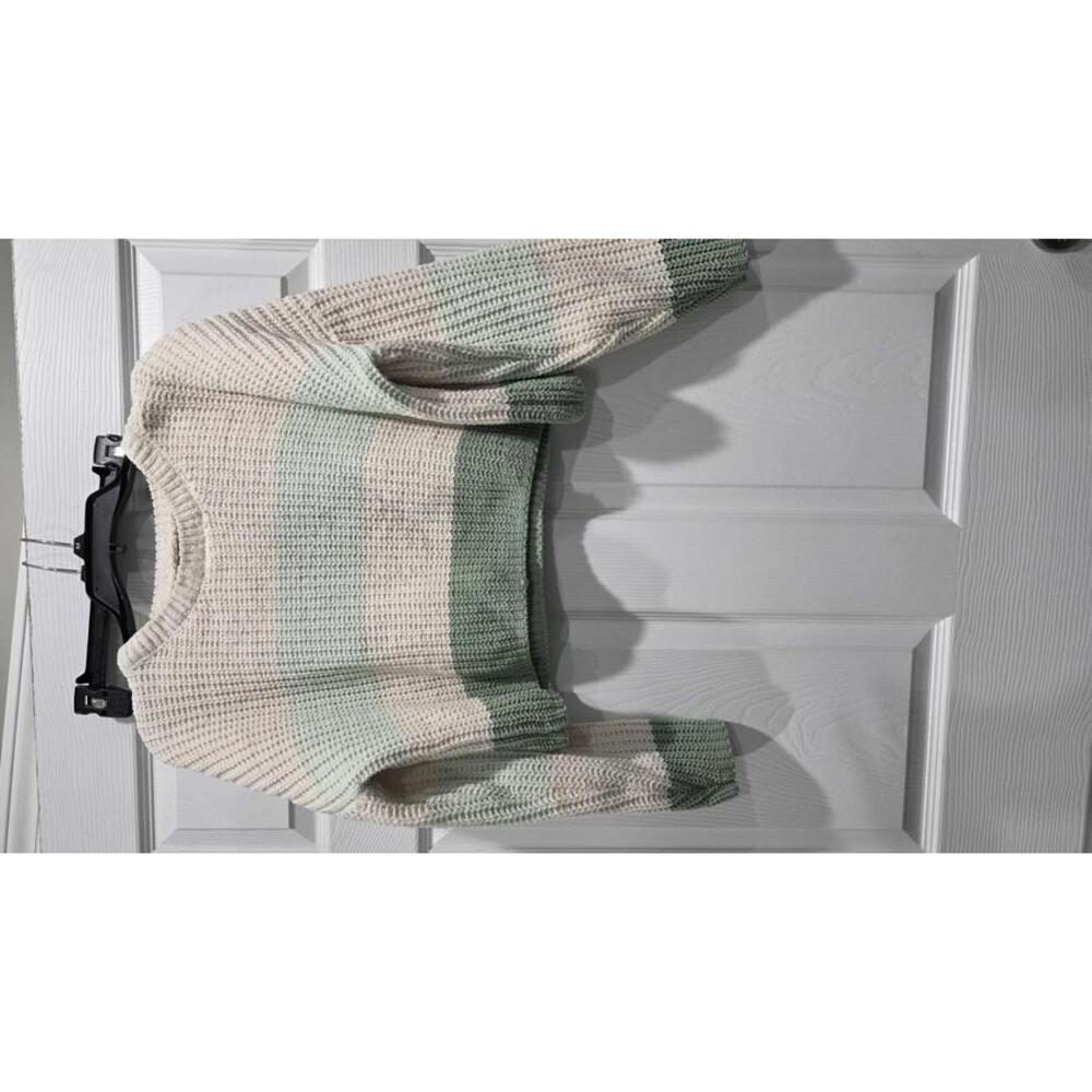 Cozy Striped Cropped Sweater by Cupcake Clothing Ltd